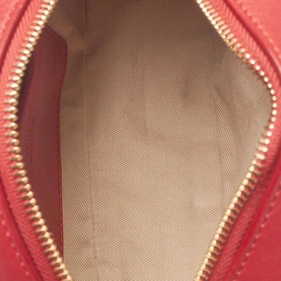 Chloe Red Leather Mini Signature Crossbody Bag - Picture 8 of 11